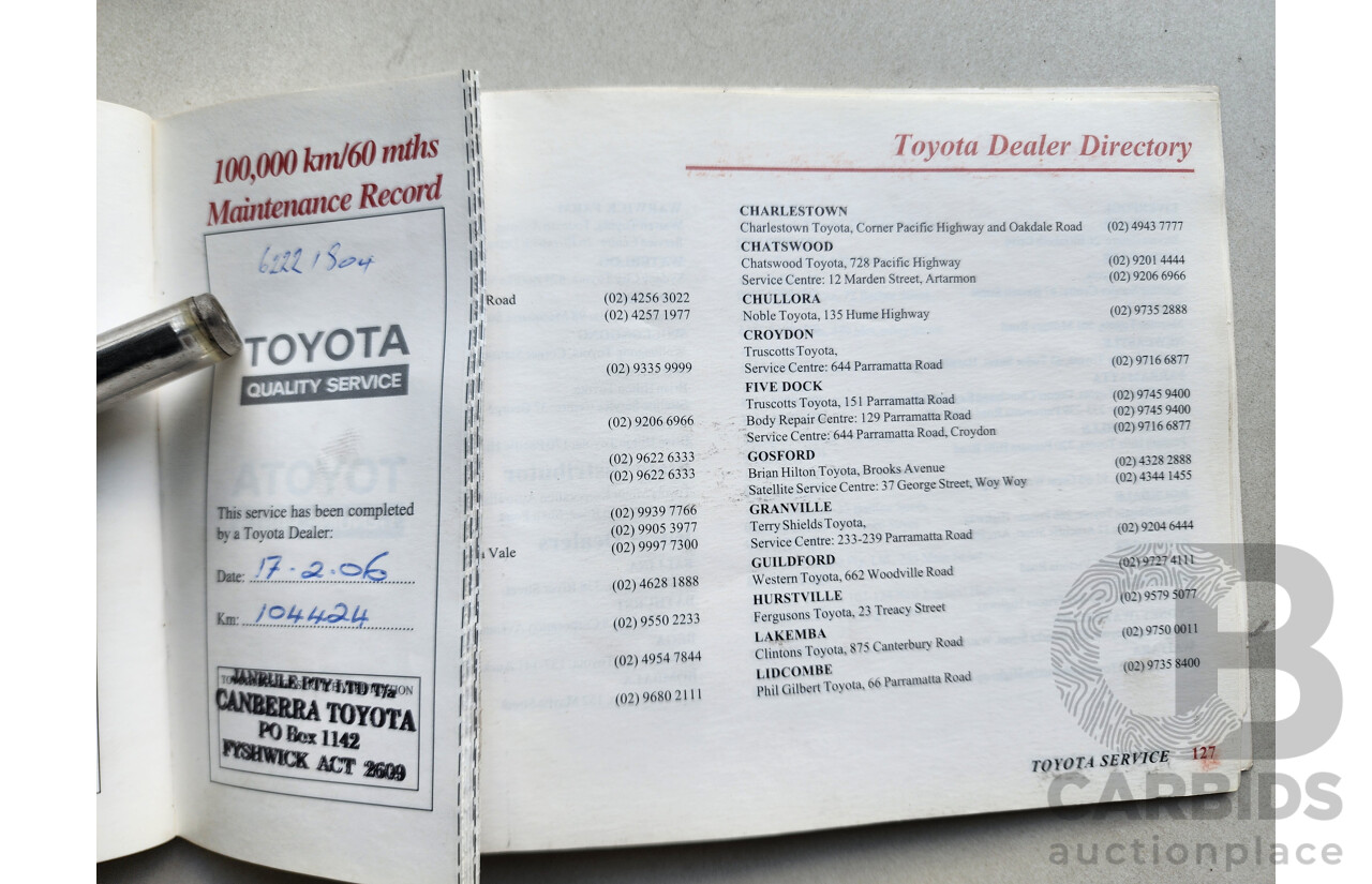 4/2001 Toyota Landcruiser Prado 50TH Anniversary (4x4) VZJ95R 4d Wagon Silver 3.4L