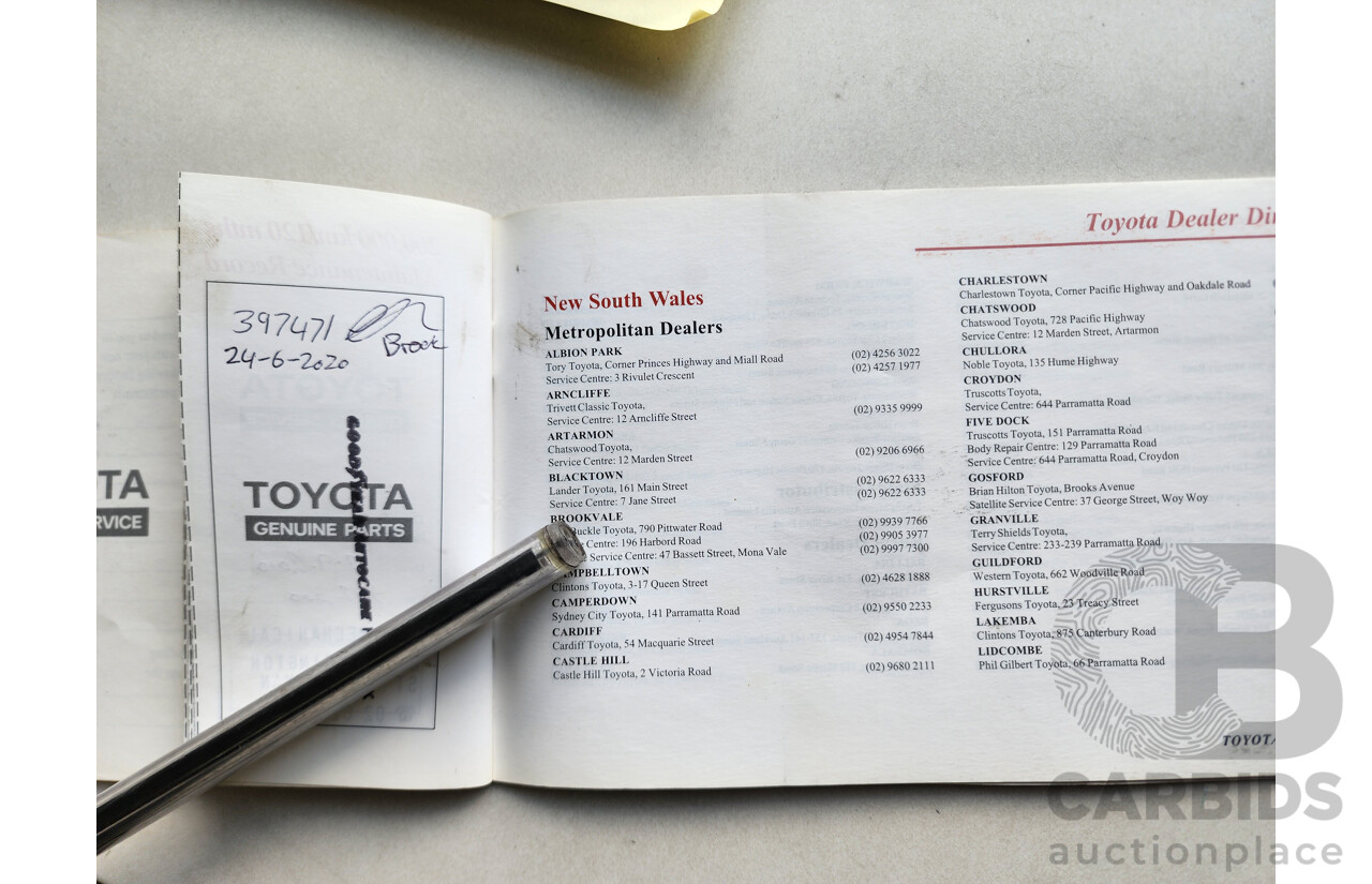 4/2001 Toyota Landcruiser Prado 50TH Anniversary (4x4) VZJ95R 4d Wagon Silver 3.4L