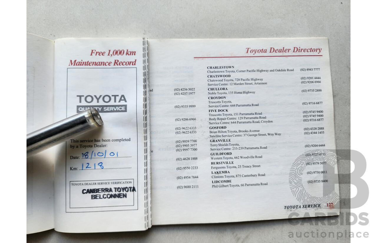 4/2001 Toyota Landcruiser Prado 50TH Anniversary (4x4) VZJ95R 4d Wagon Silver 3.4L