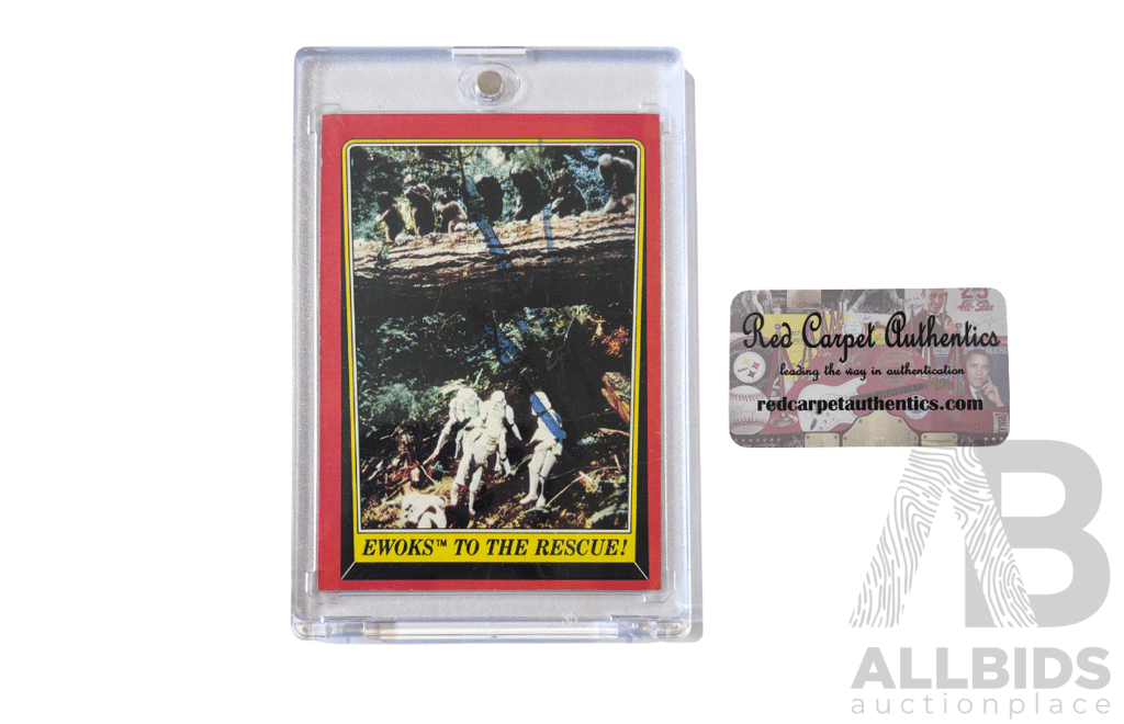 1983 Star Wars Vintage Card George Lucas Signature Card with COA