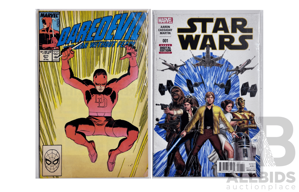 Daredevil #271 (1989) & Star Wars #1 (2015) Marvel Comic Pair