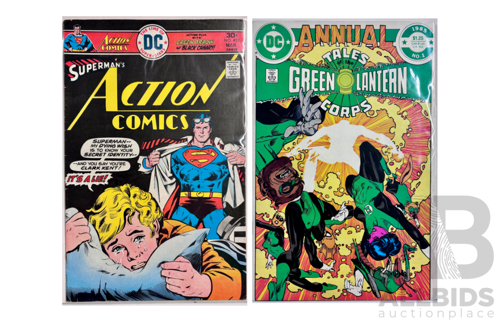 Action Comics #457 (1976) & Green Lantern Corps Annual #1 (1985)