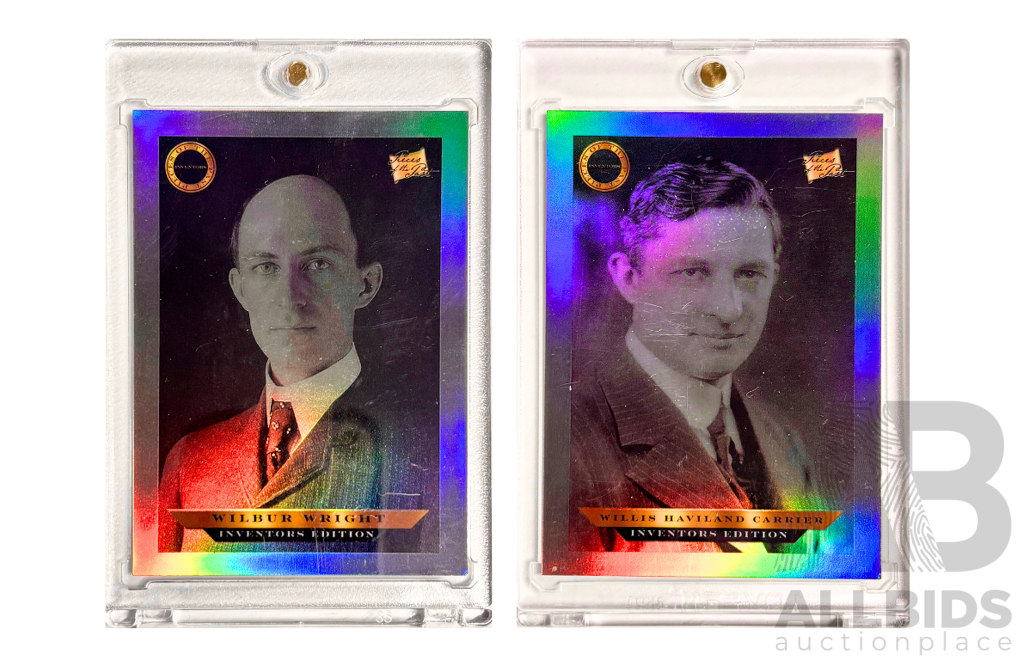 Wilbur Wright & Willis Haviland Carrier Inventor Edition Holographic Cards
