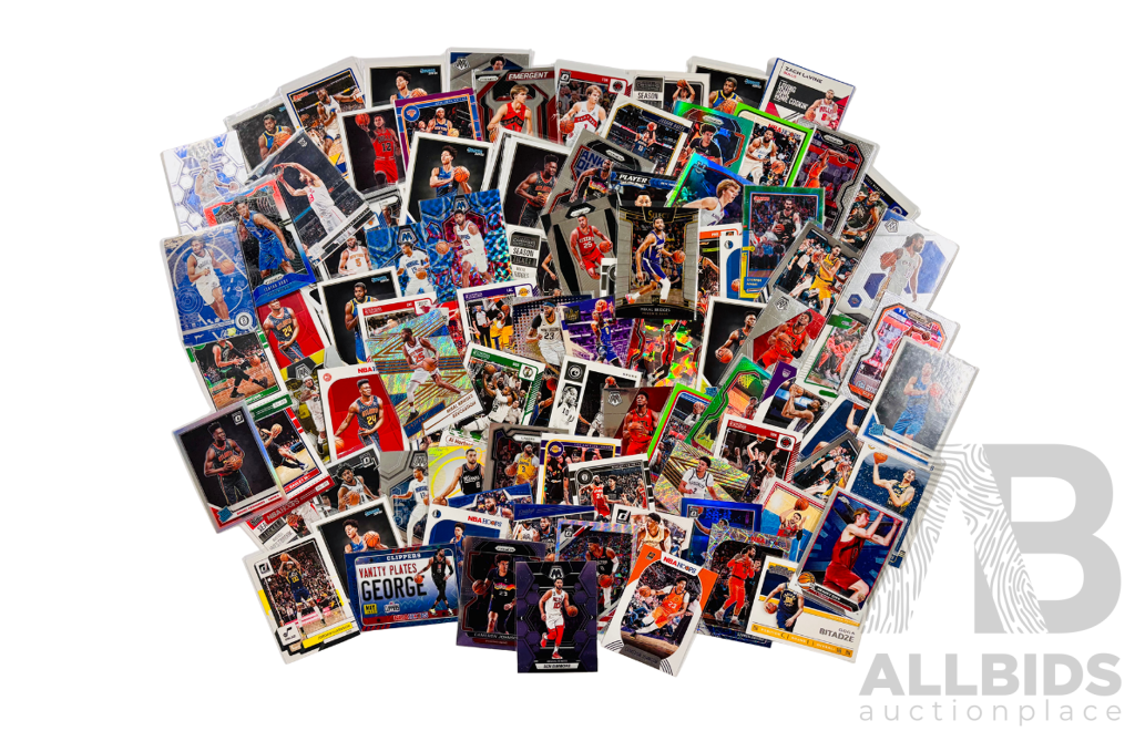 NBA Mixed Modern Large Card Lot