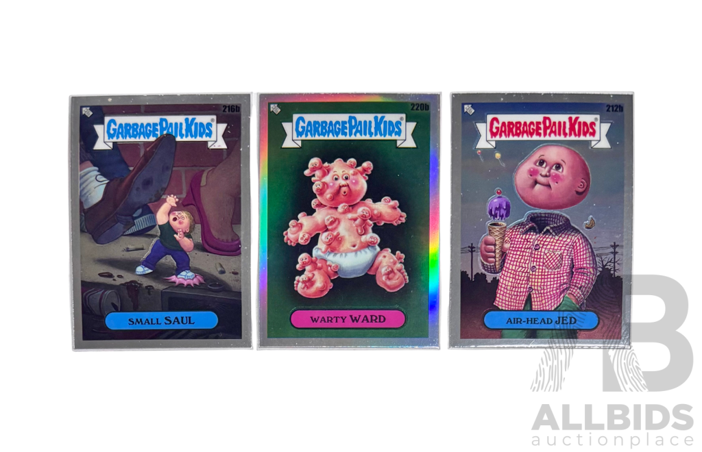 Garbage Pail Kids Character Trio with Foil Variants