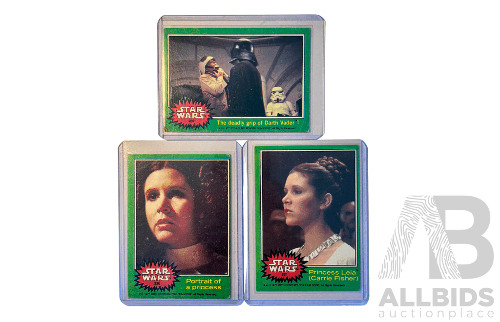 Star Wars Vintage Three Card Lot – Princess Leia & Darth Vader
