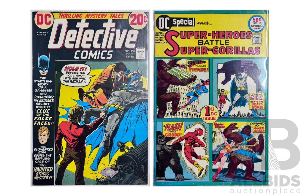 Detective Comics & Super-Heroes Battle Super-Gorillas Pair
