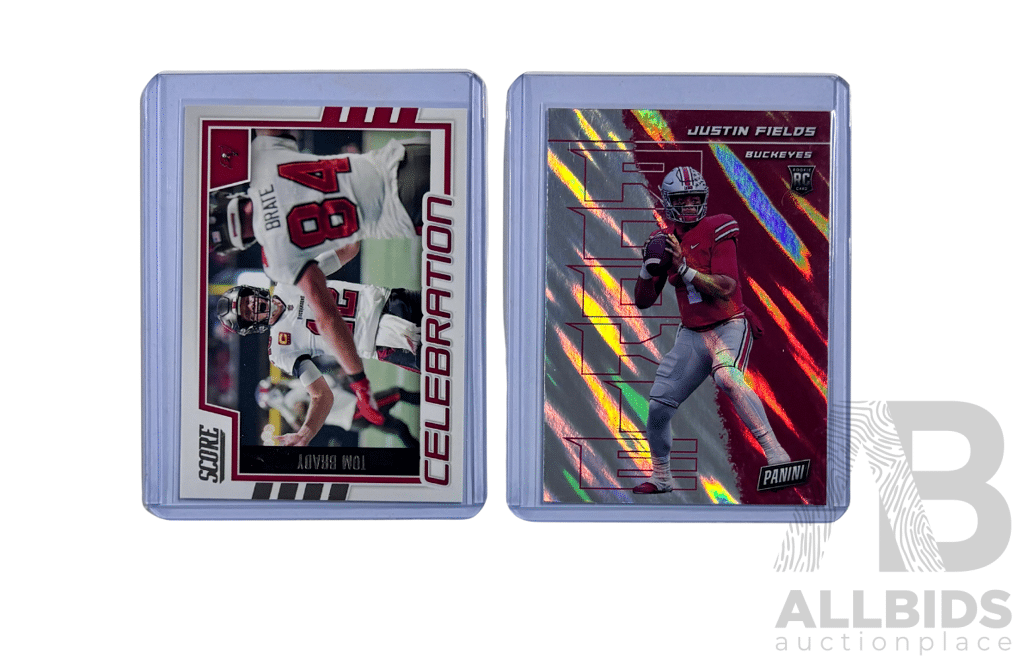 Tom Brady Tampa Bay Buccaneers & Justin Fields Rookie Buckeyes Pair