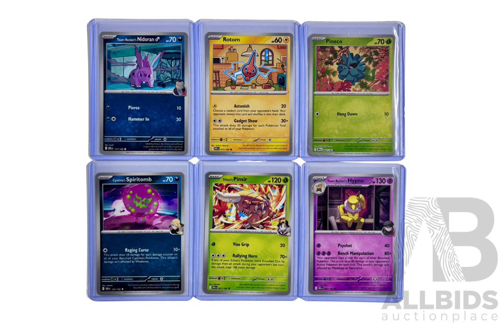 Modern Pokémon 6 Card Mixed Character Lot