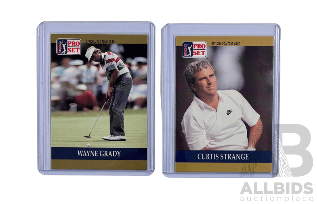 PGA Tour Pro Set Wayne Grady & Curtis Strange Card Pair