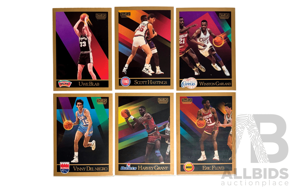 1990-91 SkyBox NBA 6 Card Lot