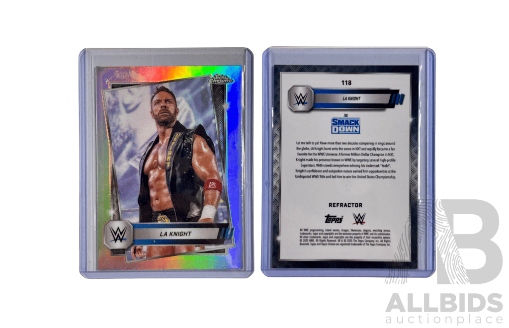 2024 Topps WWE SmackDown LA Knight Refractor #118