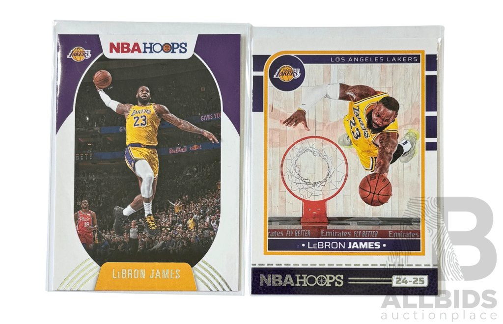 LeBron James NBA Hoops Lakers Pair