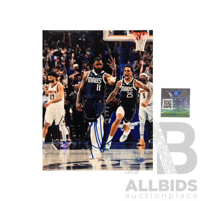 Kyrie Irving Signed Dallas Mavericks Action Photograph with COA