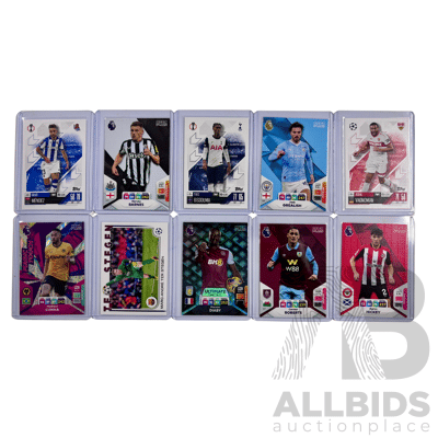 Premier League Soccer Mixed Player 10 Card Lot