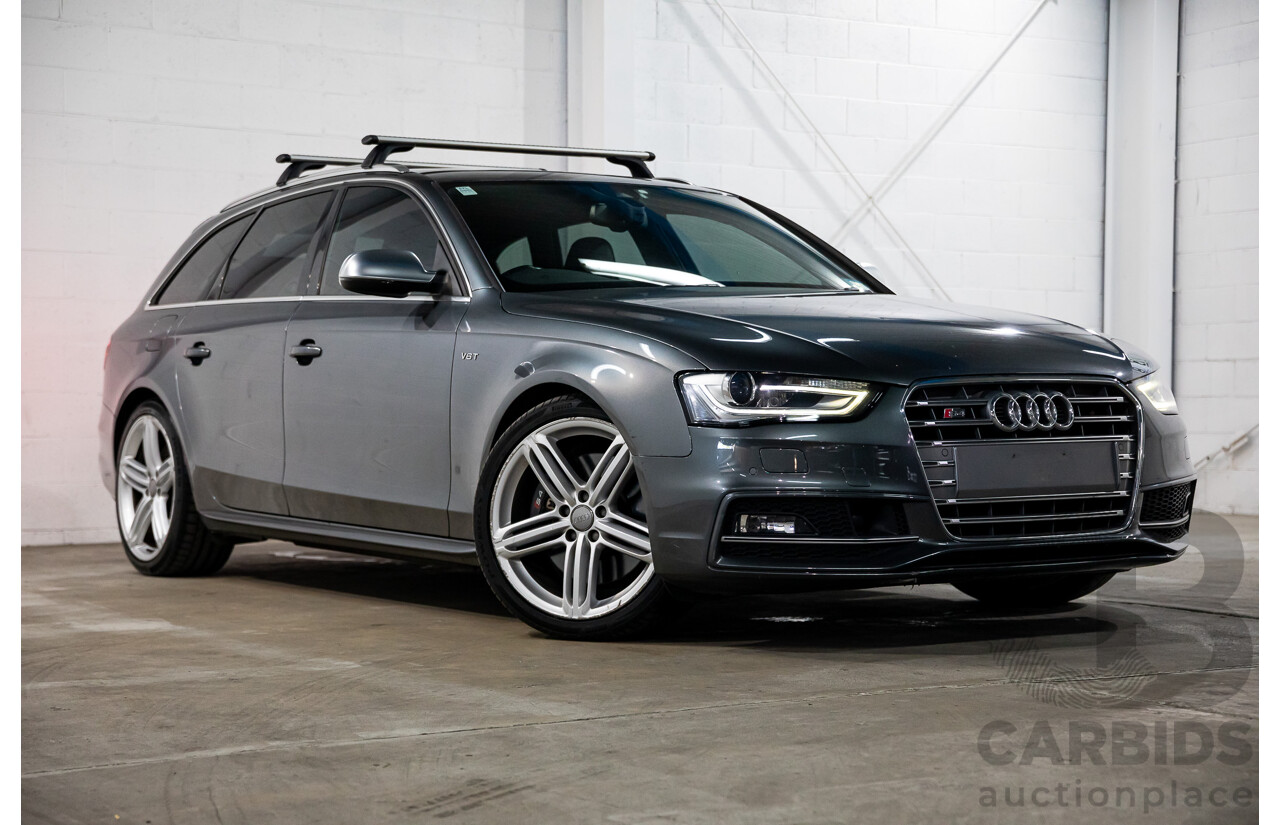 02/2016 Audi S4 3.0 TFSI Quattro Avant (AWD) B8 (8K) MY16 4D Wagon Daytona Grey Pearl Supercharged V6 3.0L