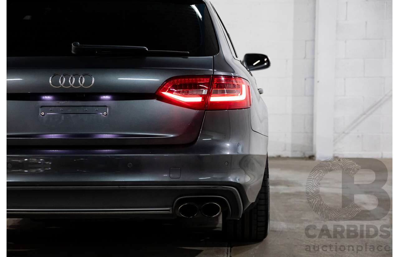 02/2016 Audi S4 3.0 TFSI Quattro Avant (AWD) B8 (8K) MY16 4D Wagon Daytona Grey Pearl Supercharged V6 3.0L