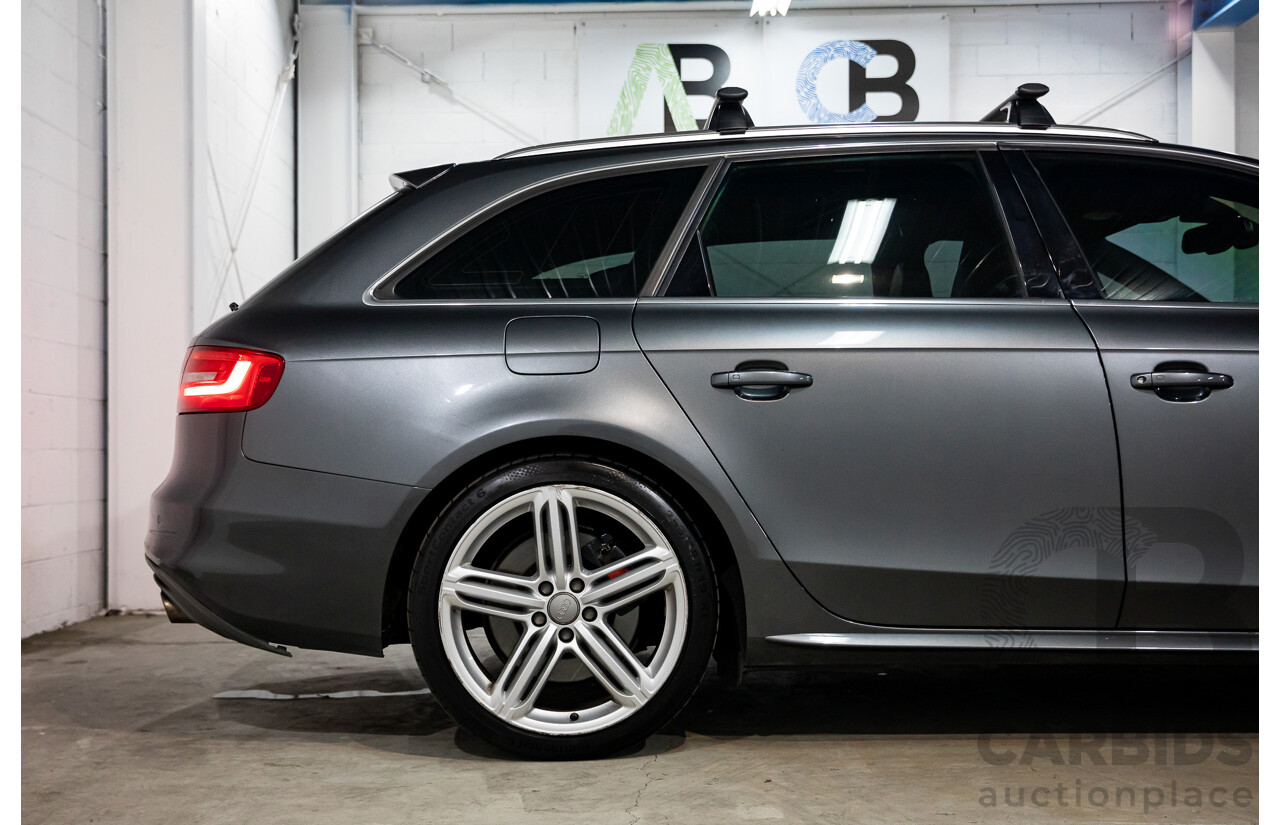 02/2016 Audi S4 3.0 TFSI Quattro Avant (AWD) B8 (8K) MY16 4D Wagon Daytona Grey Pearl Supercharged V6 3.0L
