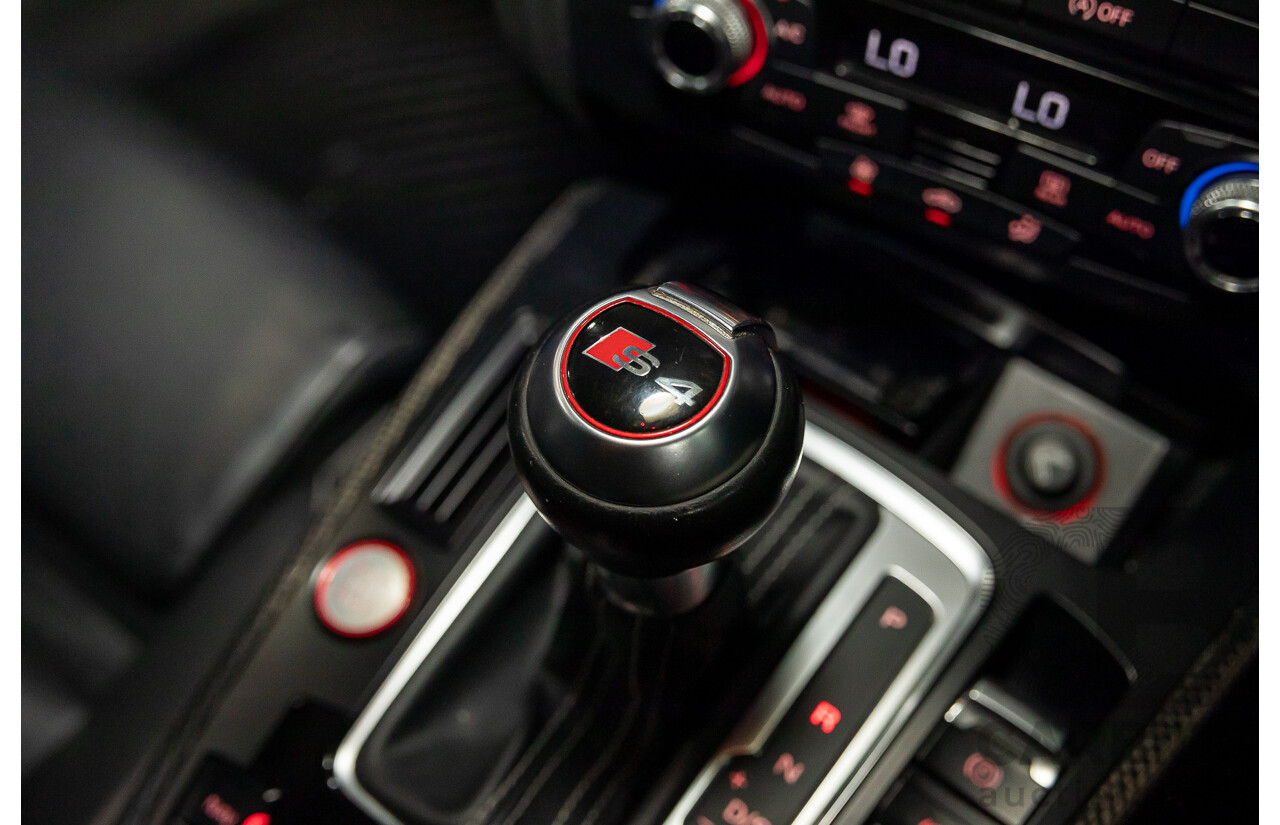 02/2016 Audi S4 3.0 TFSI Quattro Avant (AWD) B8 (8K) MY16 4D Wagon Daytona Grey Pearl Supercharged V6 3.0L