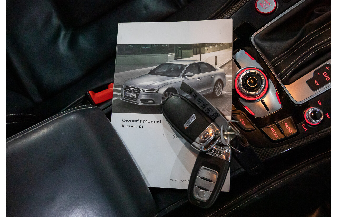 02/2016 Audi S4 3.0 TFSI Quattro Avant (AWD) B8 (8K) MY16 4D Wagon Daytona Grey Pearl Supercharged V6 3.0L