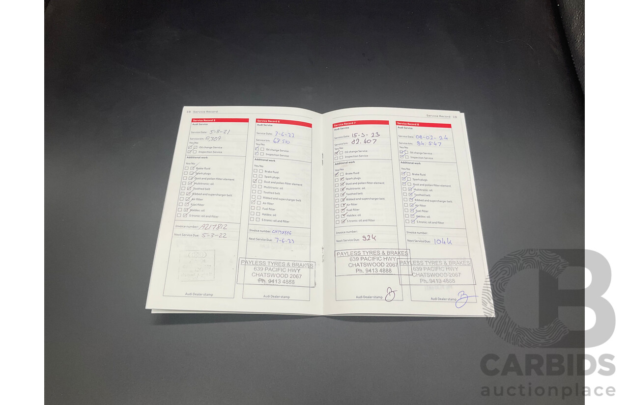 02/2016 Audi S4 3.0 TFSI Quattro Avant (AWD) B8 (8K) MY16 4D Wagon Daytona Grey Pearl Supercharged V6 3.0L