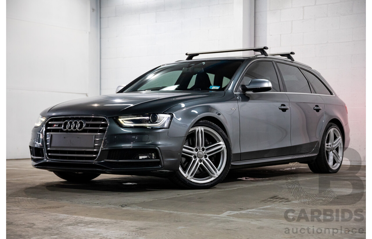 02/2016 Audi S4 3.0 TFSI Quattro Avant (AWD) B8 (8K) MY16 4D Wagon Daytona Grey Pearl Supercharged V6 3.0L