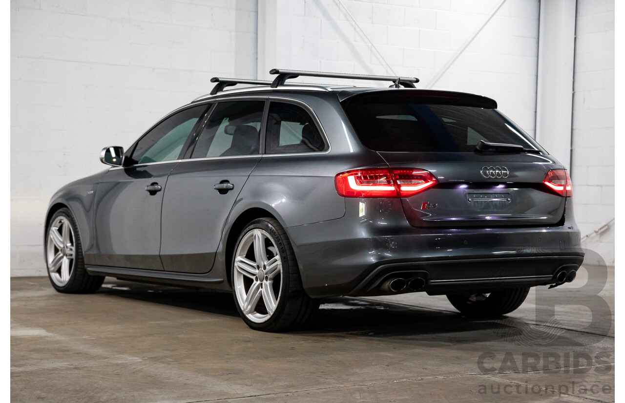 02/2016 Audi S4 3.0 TFSI Quattro Avant (AWD) B8 (8K) MY16 4D Wagon Daytona Grey Pearl Supercharged V6 3.0L