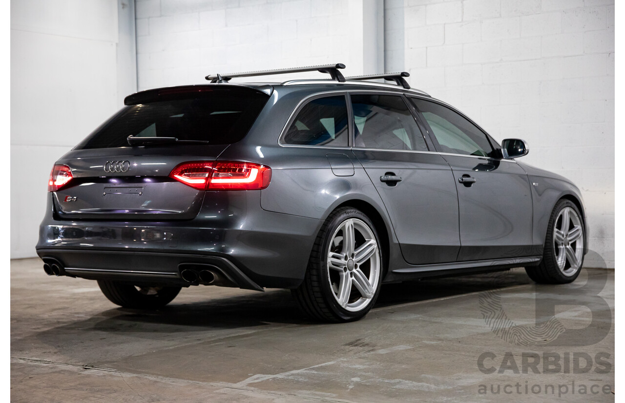 02/2016 Audi S4 3.0 TFSI Quattro Avant (AWD) B8 (8K) MY16 4D Wagon Daytona Grey Pearl Supercharged V6 3.0L