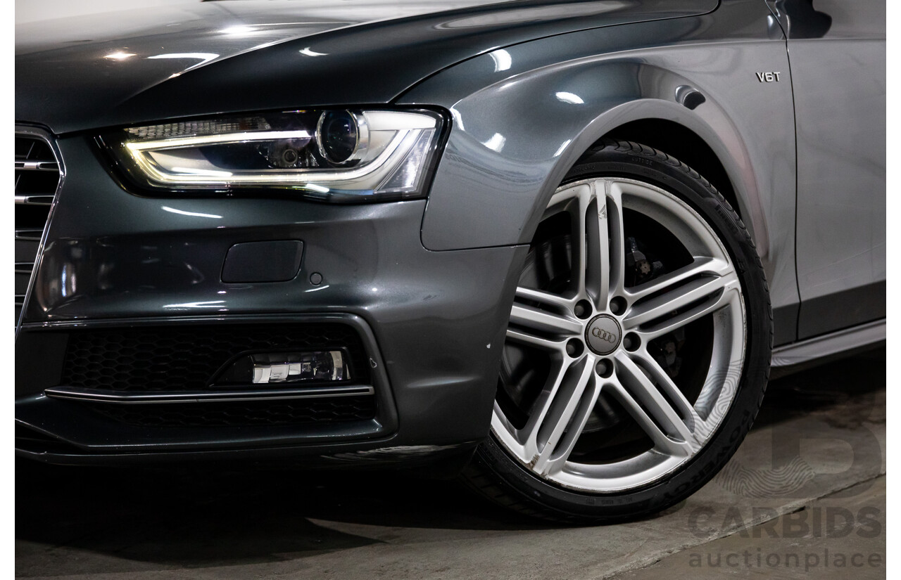 02/2016 Audi S4 3.0 TFSI Quattro Avant (AWD) B8 (8K) MY16 4D Wagon Daytona Grey Pearl Supercharged V6 3.0L