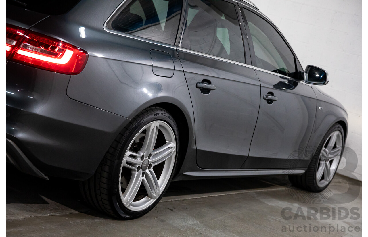 02/2016 Audi S4 3.0 TFSI Quattro Avant (AWD) B8 (8K) MY16 4D Wagon Daytona Grey Pearl Supercharged V6 3.0L