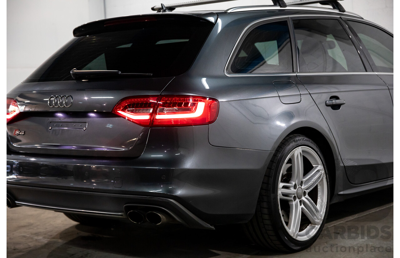 02/2016 Audi S4 3.0 TFSI Quattro Avant (AWD) B8 (8K) MY16 4D Wagon Daytona Grey Pearl Supercharged V6 3.0L
