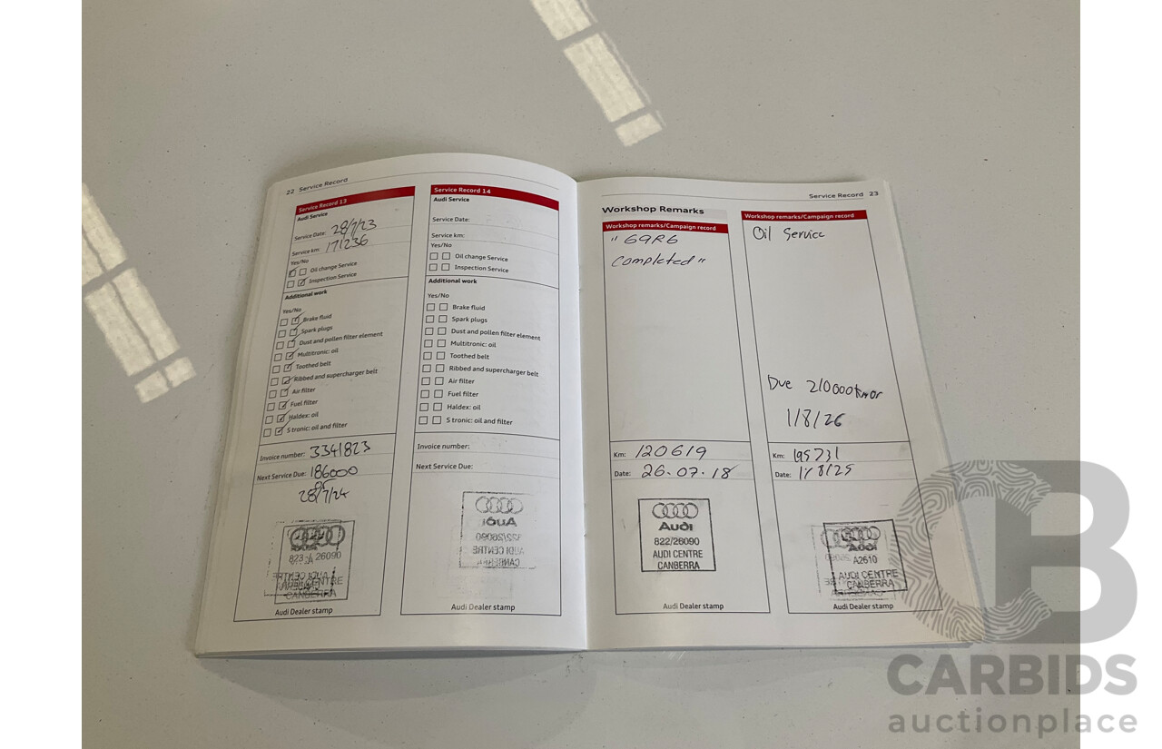 7/2012 Audi Q5 3.0 TDI Quattro 8R MY13 4d Wagon Ibis White Turbo Diesel V6 3.0L