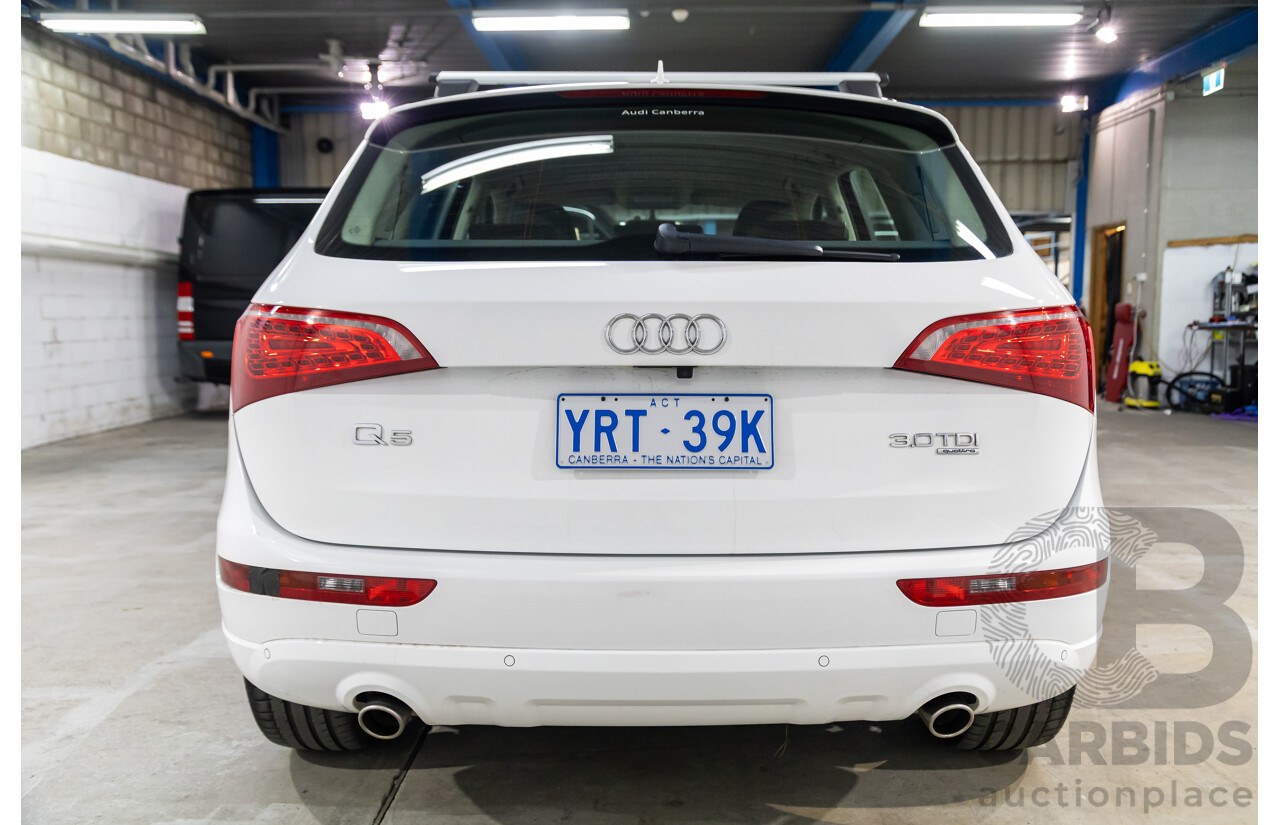 7/2012 Audi Q5 3.0 TDI Quattro 8R MY13 4d Wagon Ibis White Turbo Diesel V6 3.0L