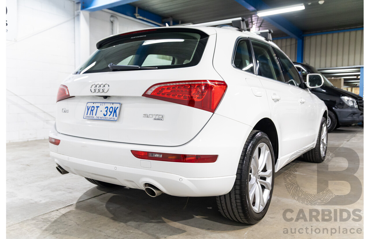 7/2012 Audi Q5 3.0 TDI Quattro 8R MY13 4d Wagon Ibis White Turbo Diesel V6 3.0L