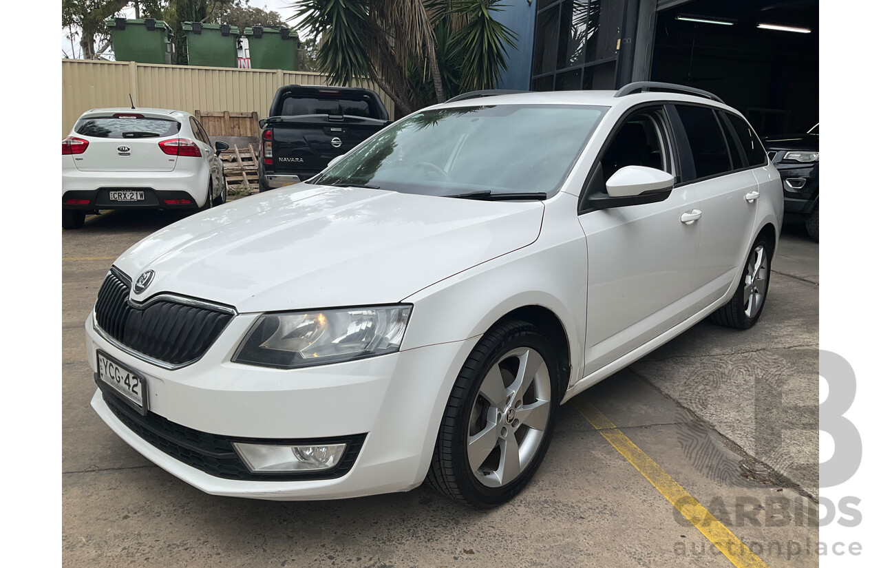 6/2014 Skoda Octavia 103 TSI Ambition NE 4d Wagon Candy White 1.4L