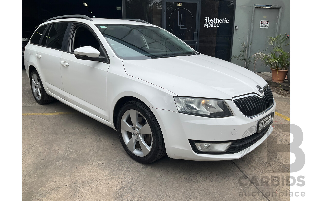 6/2014 Skoda Octavia 103 TSI Ambition NE 4d Wagon Candy White 1.4L
