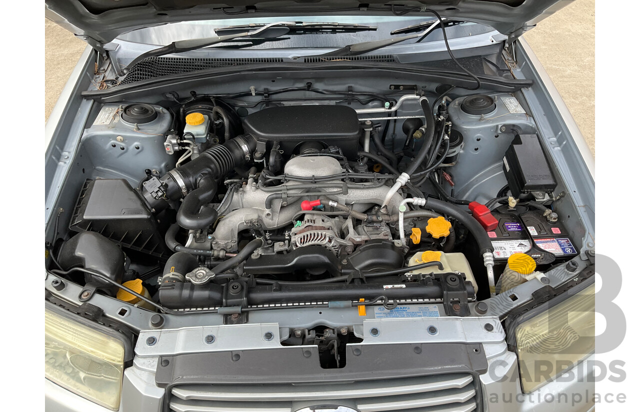 7/2005 Subaru Forester XS MY05 4d Wagon Silver Metallic 2.5L