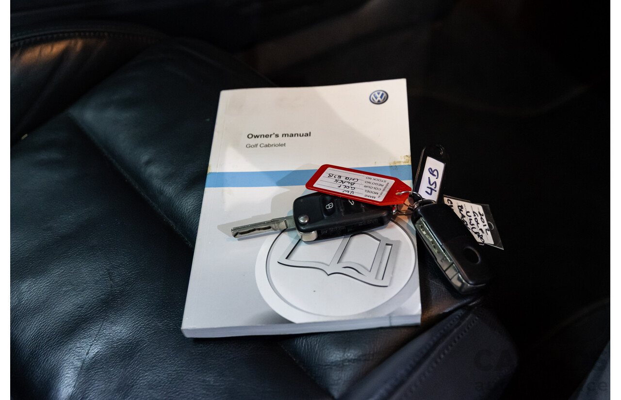 6/2012 Volkswagen Golf 118 TSI 1C MY13 2d Cabriolet Deep Black Pearl Turbo 1.4L