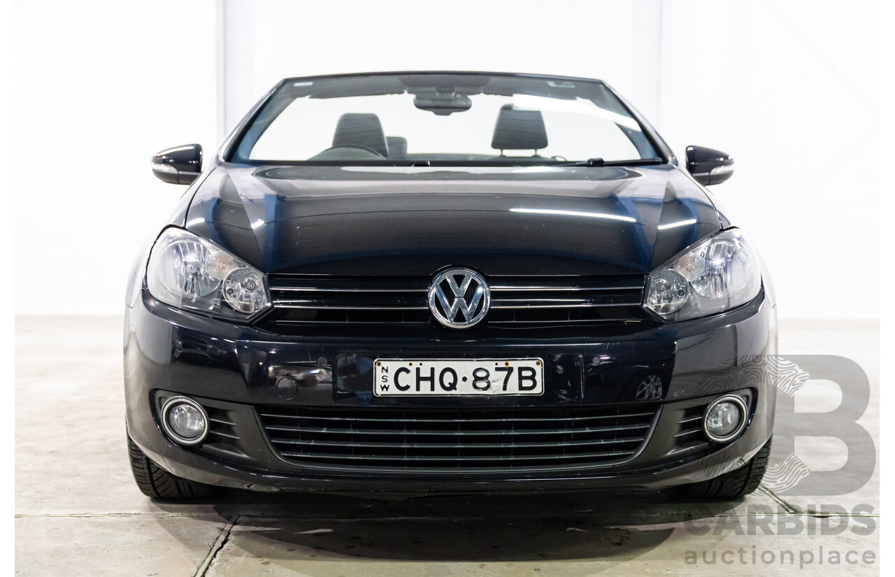 6/2012 Volkswagen Golf 118 TSI 1C MY13 2d Cabriolet Deep Black Pearl Turbo 1.4L