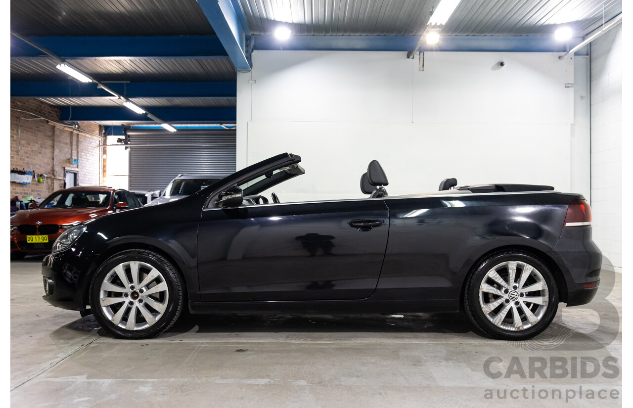 6/2012 Volkswagen Golf 118 TSI 1C MY13 2d Cabriolet Deep Black Pearl Turbo 1.4L