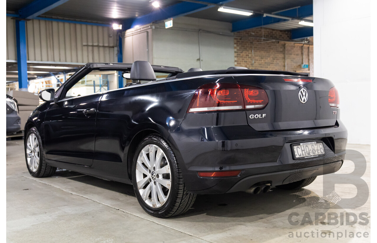 6/2012 Volkswagen Golf 118 TSI 1C MY13 2d Cabriolet Deep Black Pearl Turbo 1.4L