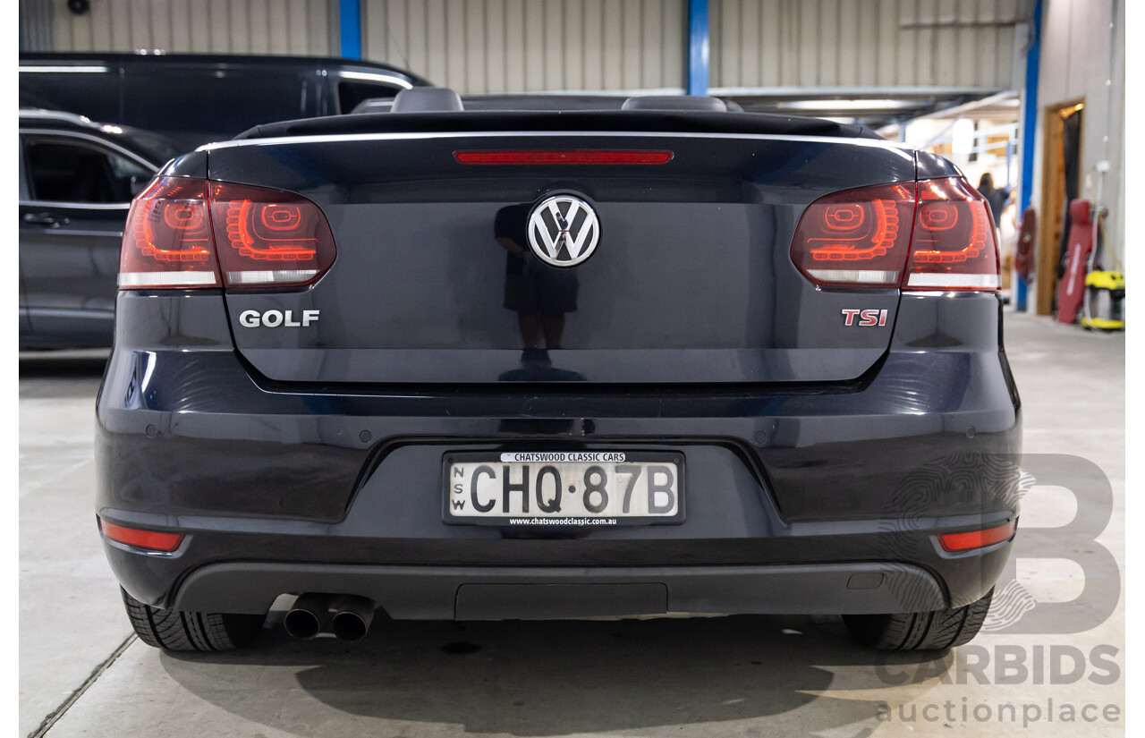 6/2012 Volkswagen Golf 118 TSI 1C MY13 2d Cabriolet Deep Black Pearl Turbo 1.4L