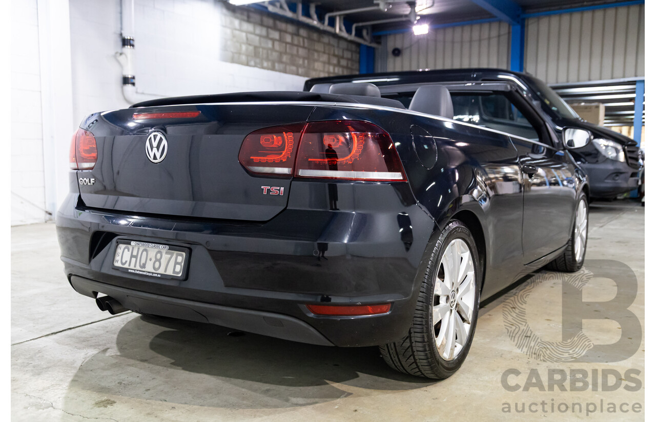 6/2012 Volkswagen Golf 118 TSI 1C MY13 2d Cabriolet Deep Black Pearl Turbo 1.4L
