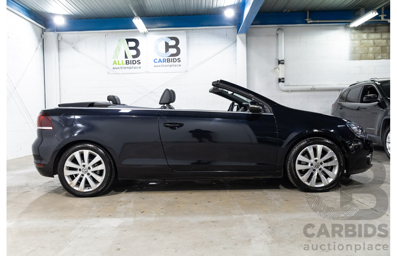6/2012 Volkswagen Golf 118 TSI 1C MY13 2d Cabriolet Deep Black Pearl Turbo 1.4L