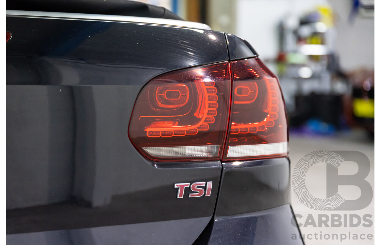 6/2012 Volkswagen Golf 118 TSI 1C MY13 2d Cabriolet Deep Black Pearl Turbo 1.4L