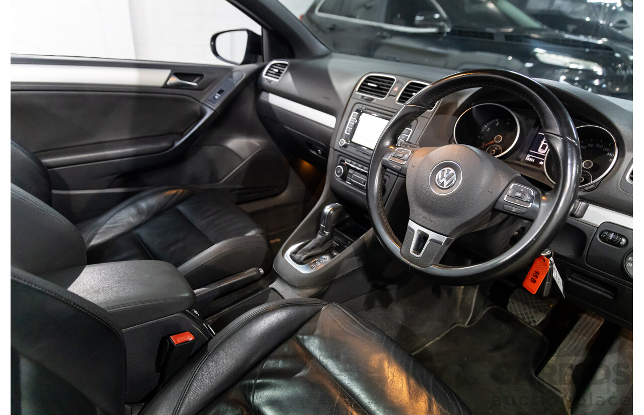 6/2012 Volkswagen Golf 118 TSI 1C MY13 2d Cabriolet Deep Black Pearl Turbo 1.4L