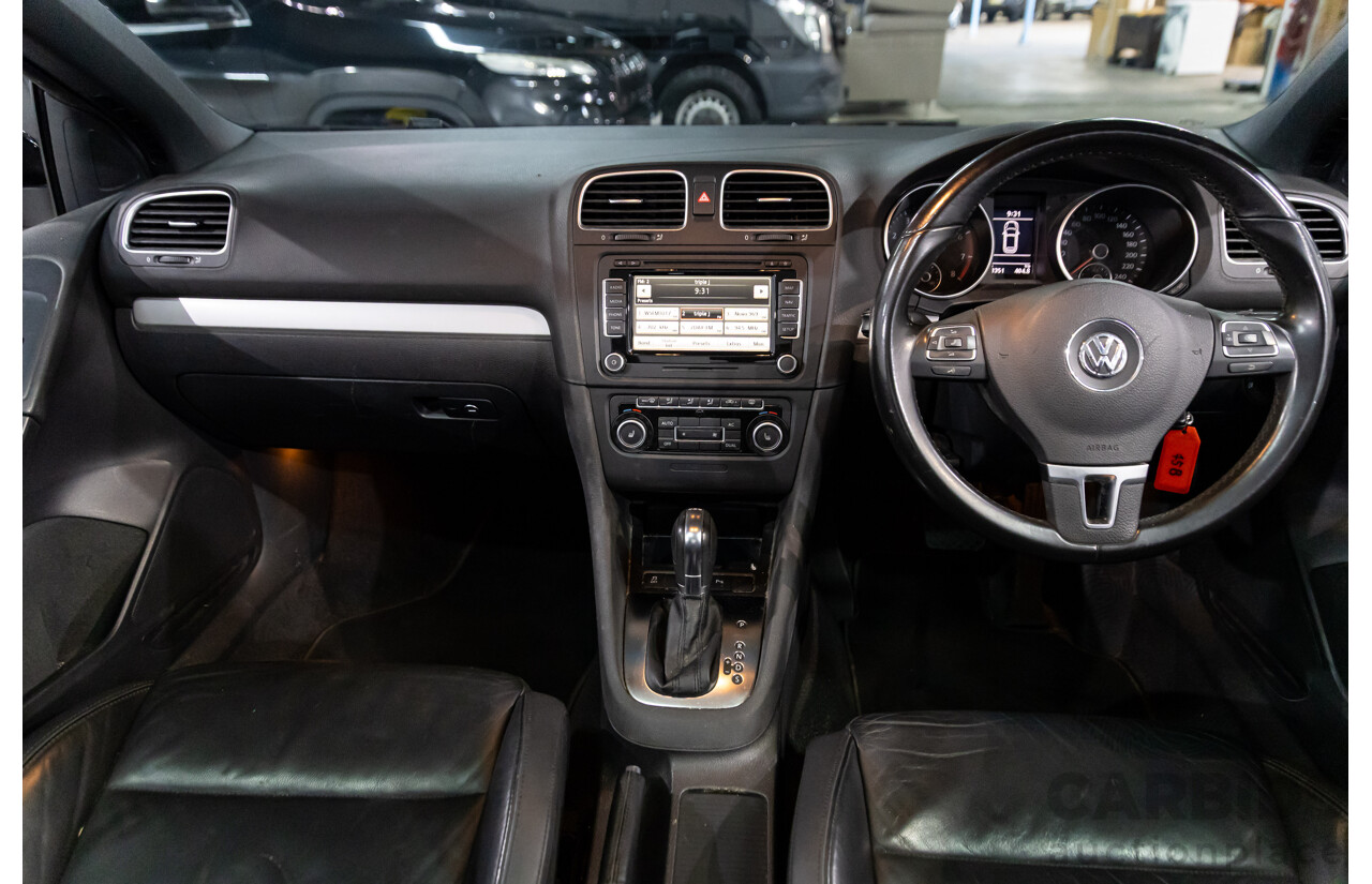 6/2012 Volkswagen Golf 118 TSI 1C MY13 2d Cabriolet Deep Black Pearl Turbo 1.4L