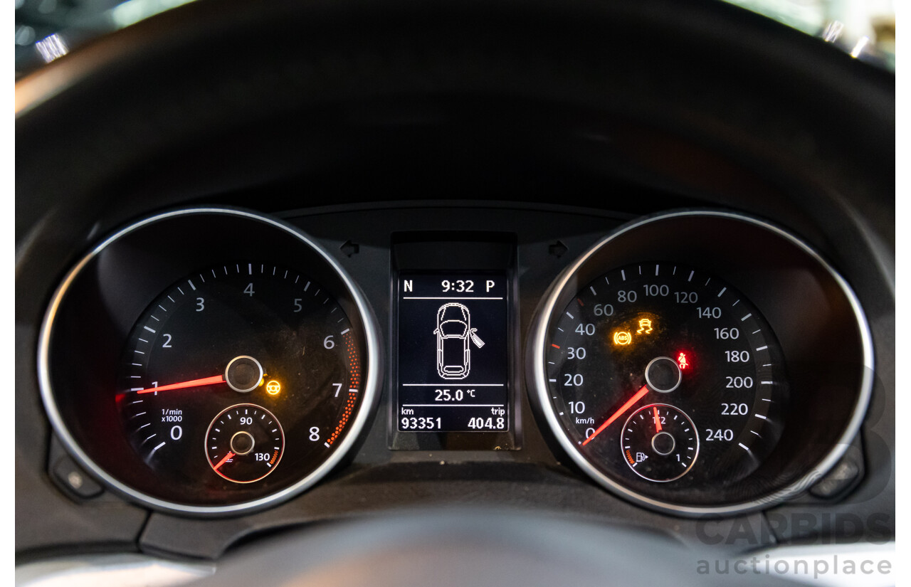 6/2012 Volkswagen Golf 118 TSI 1C MY13 2d Cabriolet Deep Black Pearl Turbo 1.4L