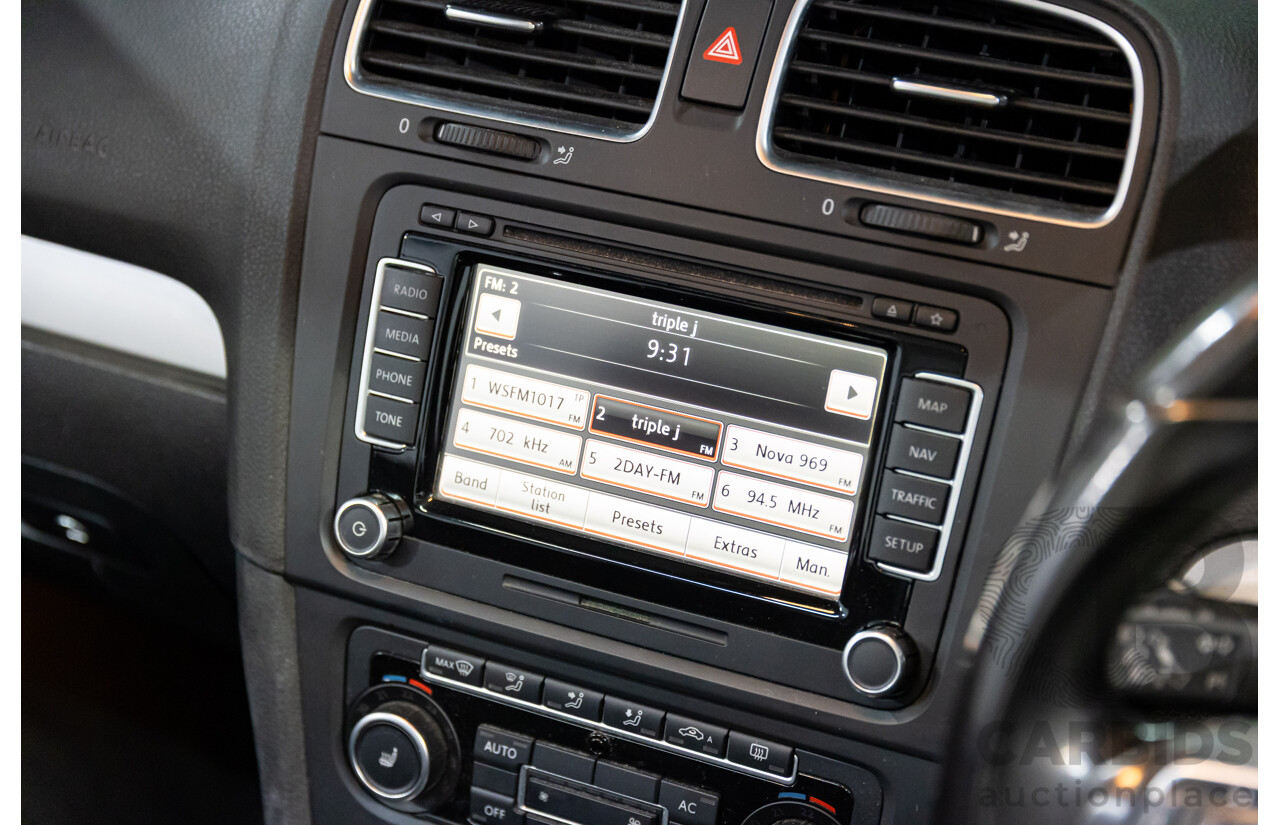 6/2012 Volkswagen Golf 118 TSI 1C MY13 2d Cabriolet Deep Black Pearl Turbo 1.4L