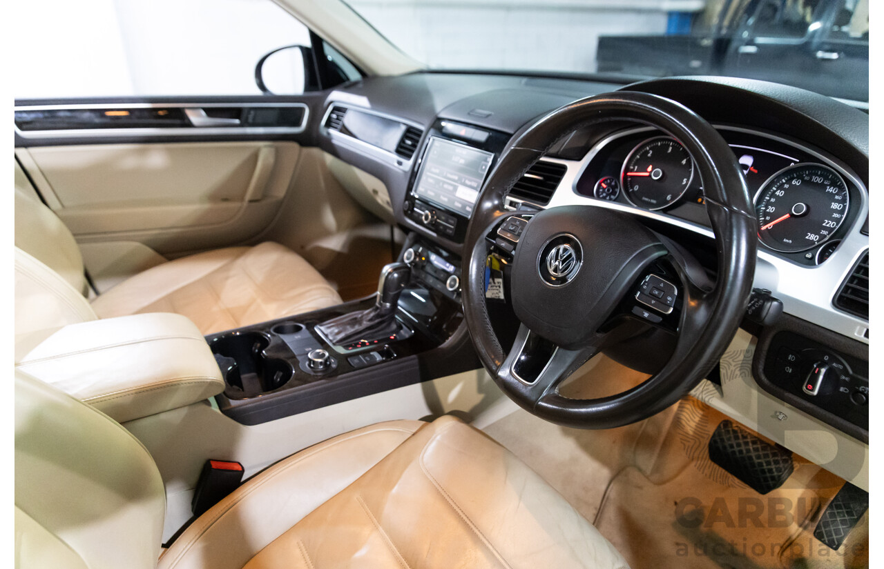 1/2012 Volkswagen Touareg V6 TDI 7P MY12 4d Wagon Deep Black Pearl Turbo Diesel V6 3.0L